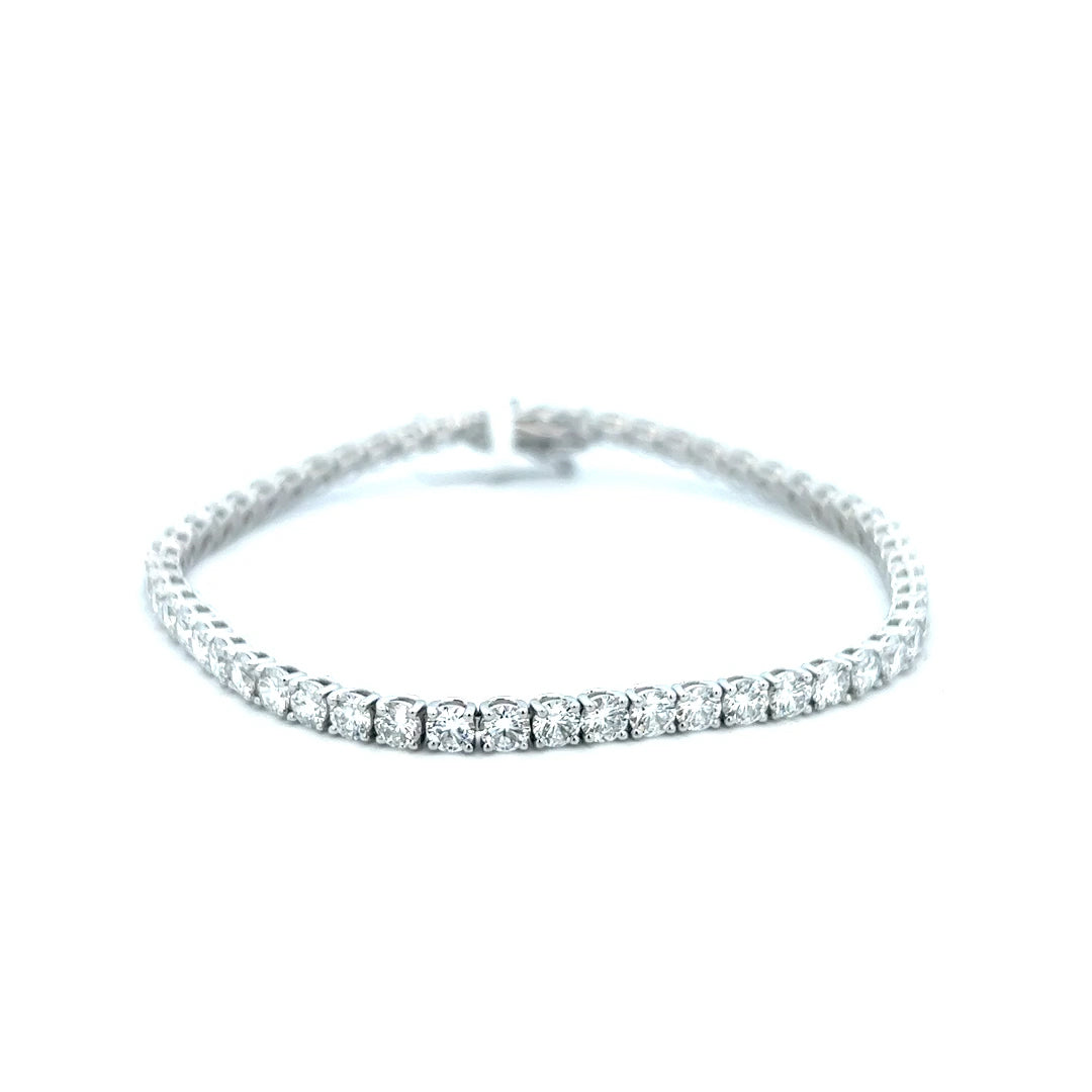7 Carat Diamond Tennis Bracelet | Lab Grown Bracelet | 14k White Gold