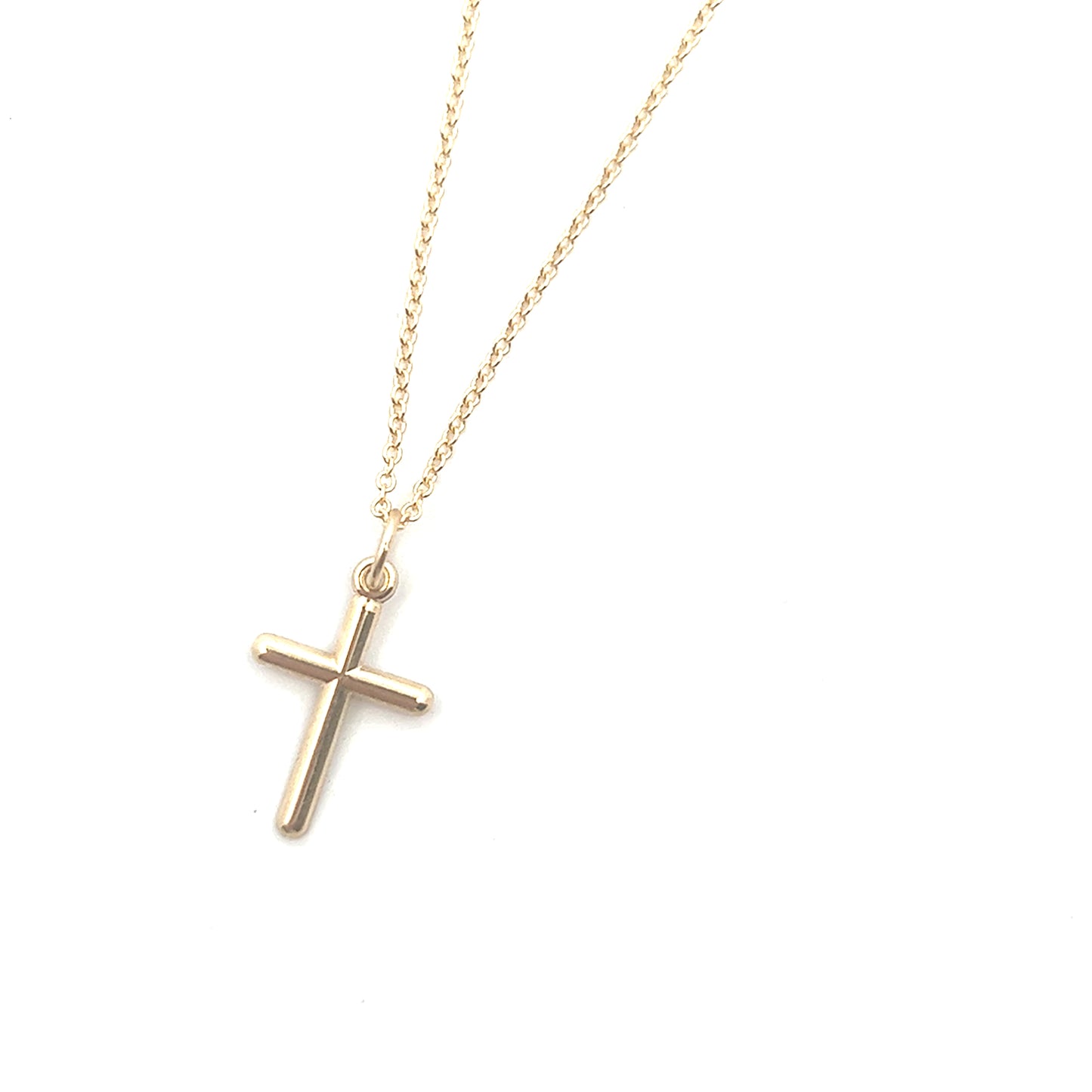 Simple Cross Pendant | 14k Yellow Gold