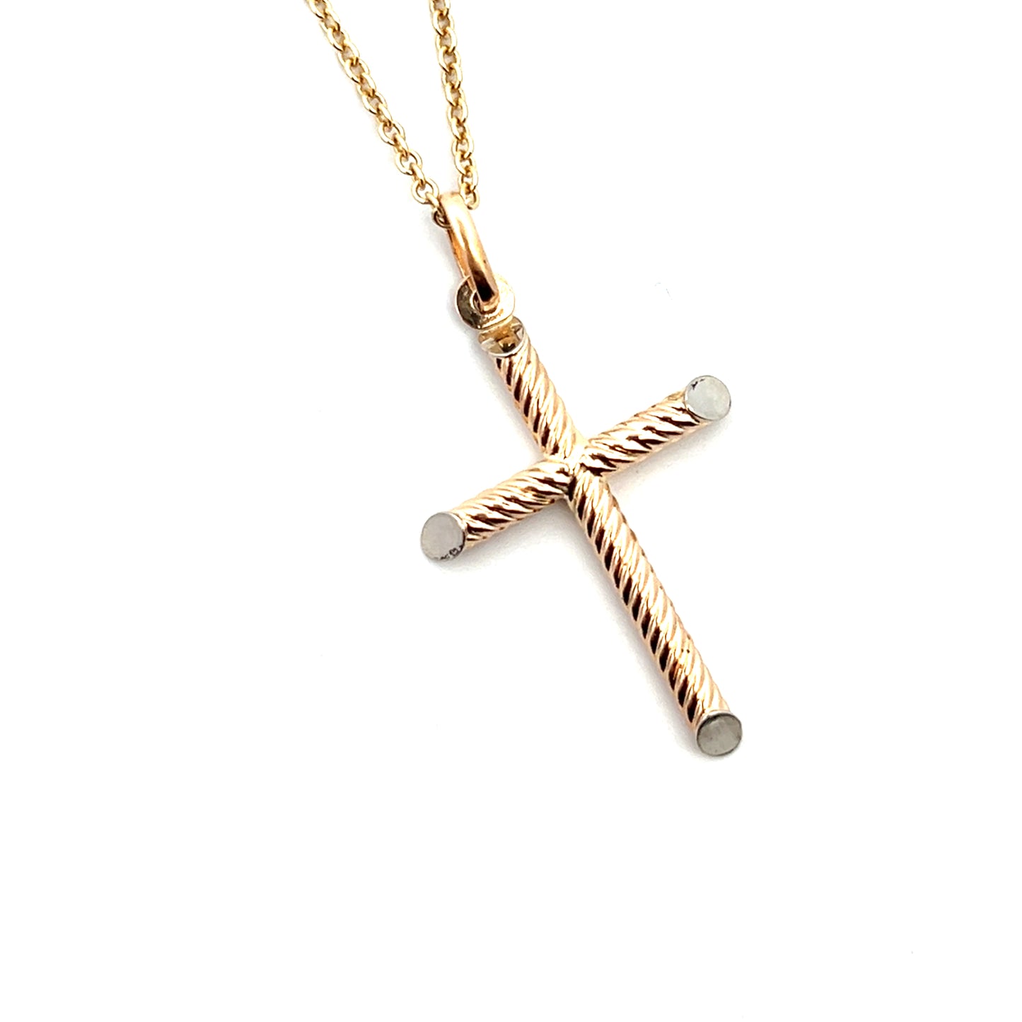 Mens Gold Cross Necklace | 14k Gold Cross Necklace