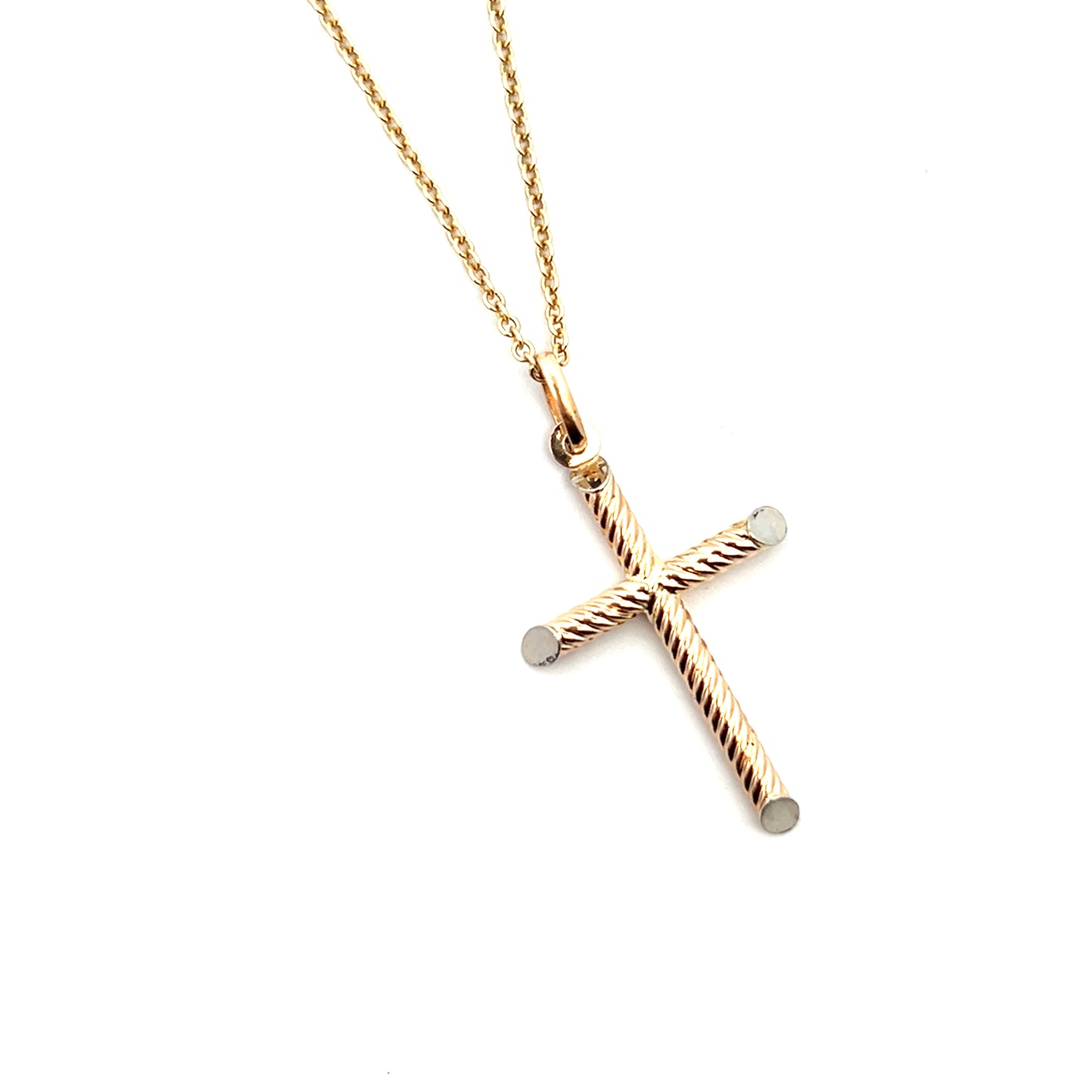 Mens Gold Cross Necklace | 14k Gold Cross Necklace