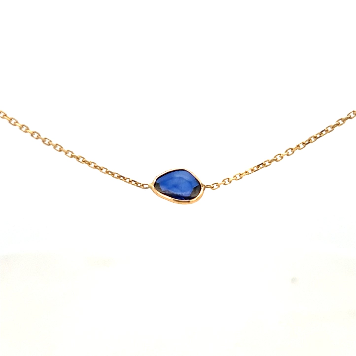 5cttw Gold Sapphire Necklace | Gemstone Necklace