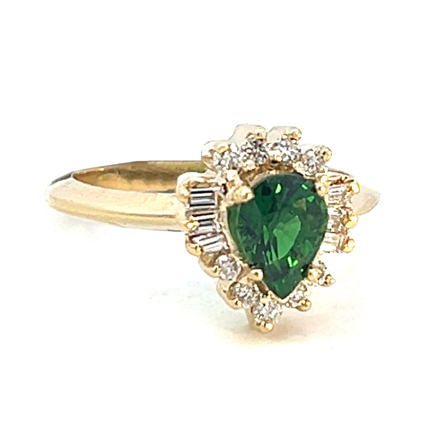 2.84cttw Tsavorite Engagement Ring | Tsavorite Garnet | Green Garnet Ring