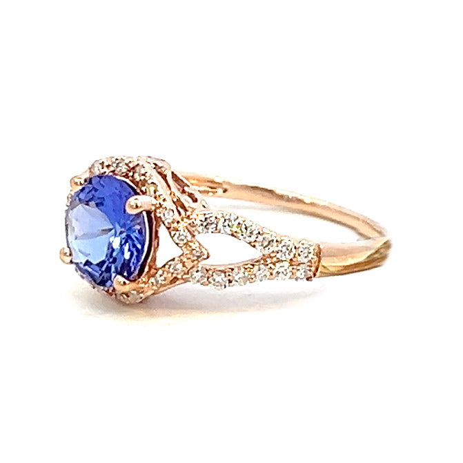 3.01cttw Diamond and Tanzanite Ring | Tanzanite Ring | Kleins