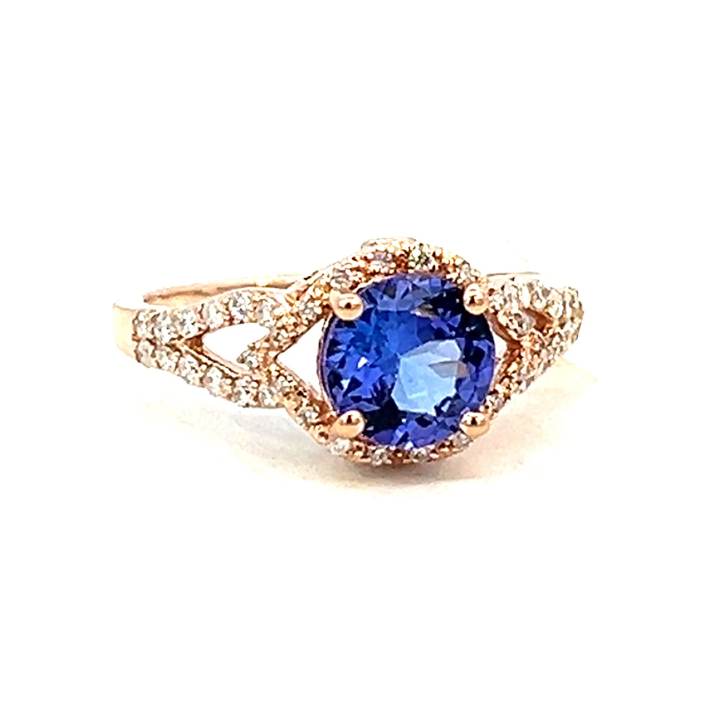 3.01cttw Diamond and Tanzanite Ring | Tanzanite Ring | Kleins