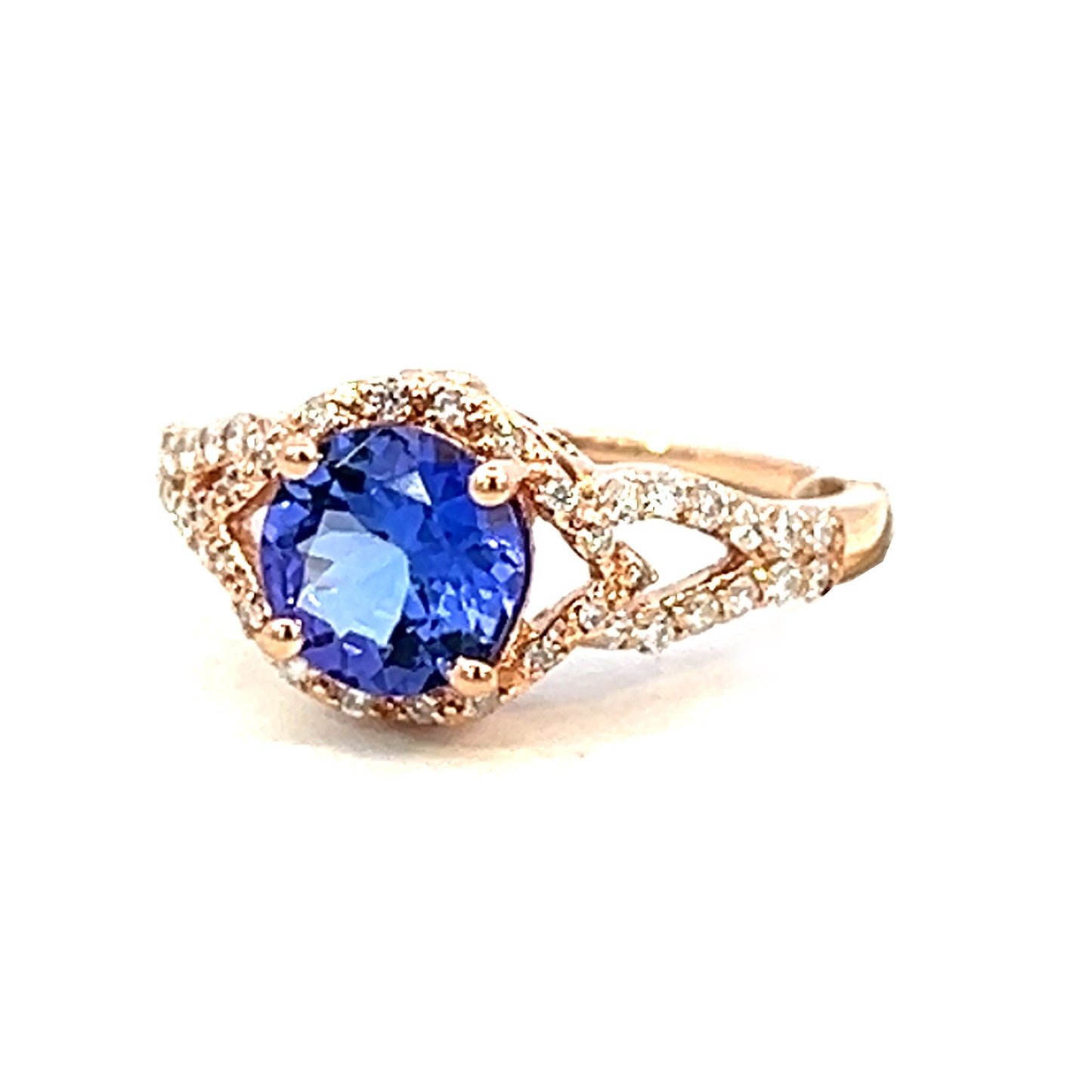 3.01cttw Diamond and Tanzanite Ring | Tanzanite Ring | Kleins