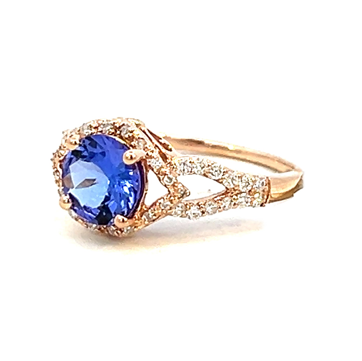 3.01cttw Diamond and Tanzanite Ring | Tanzanite Ring | Kleins