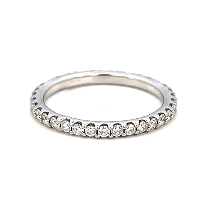 .75cttw Diamond Wedding Band | Diamond Eternity Band | 14k White Gold