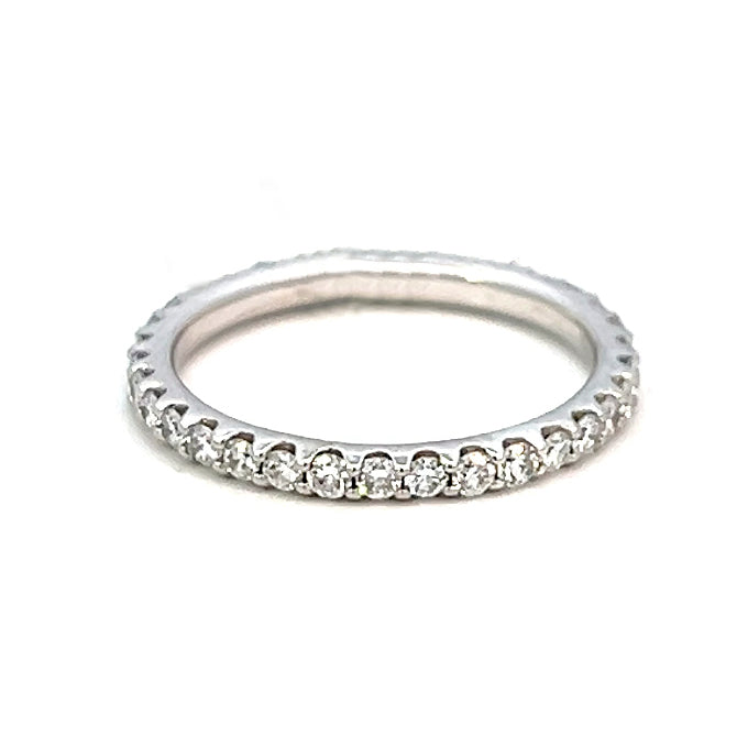 .75cttw Diamond Wedding Band | Diamond Eternity Band | 14k White Gold