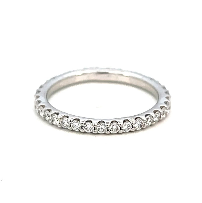 .75cttw Diamond Wedding Band | Diamond Eternity Band | 14k White Gold