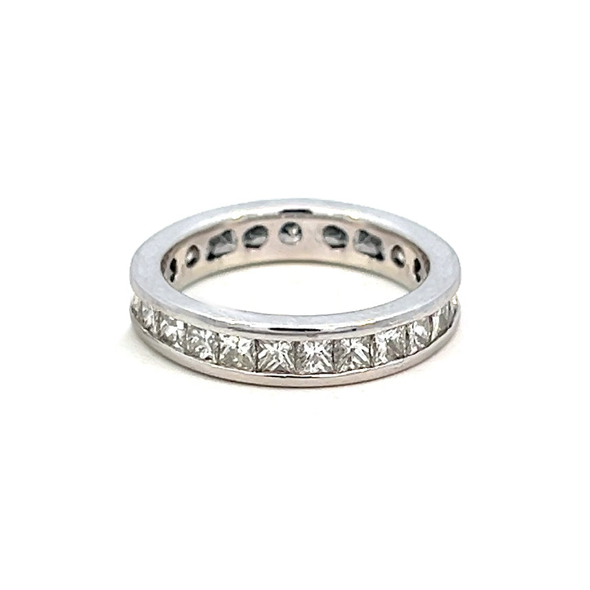 1.25cttw Princess Cut Diamond Wedding Band | 14k White Gold | Kleins