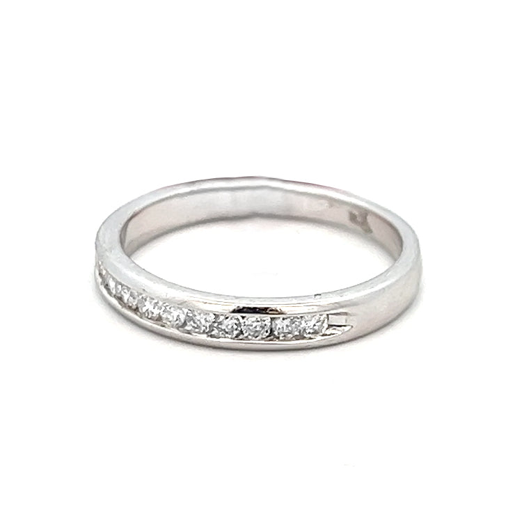 .26cttw Half Eternity Wedding Band | Diamond Half Eternity Band | Half Eternity Diamond Ring | 14k White Gold