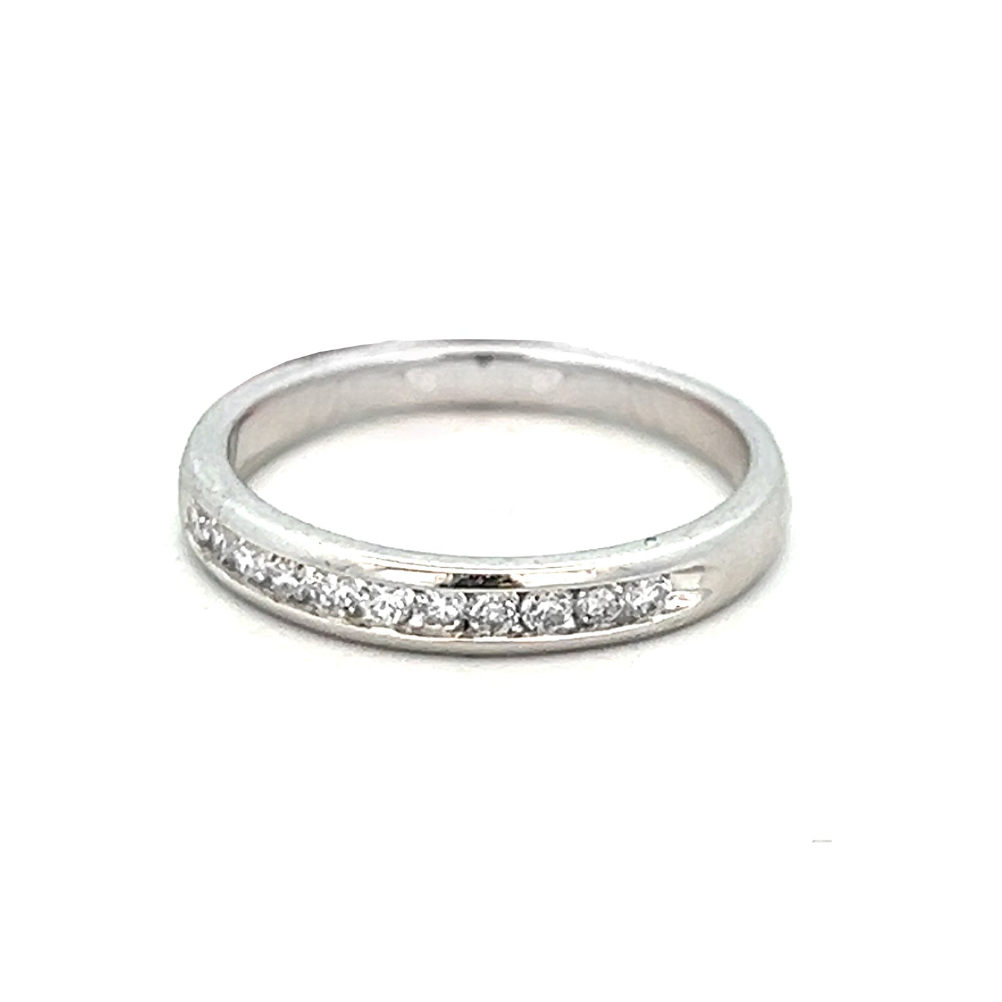 .26cttw Half Eternity Wedding Band | Diamond Half Eternity Band | Half Eternity Diamond Ring | 14k White Gold