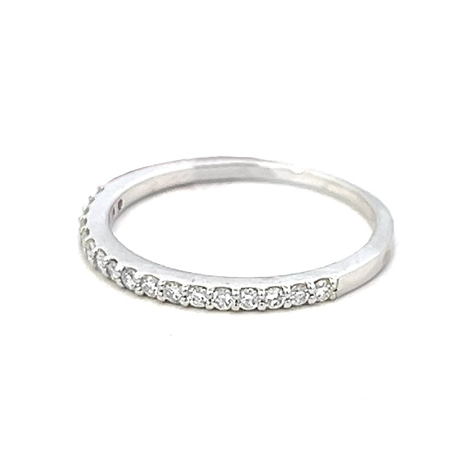 .21cttw Half Eternity Wedding Band | Diamond Half Eternity Band | Half Eternity Diamond Ring | 14k White Gold