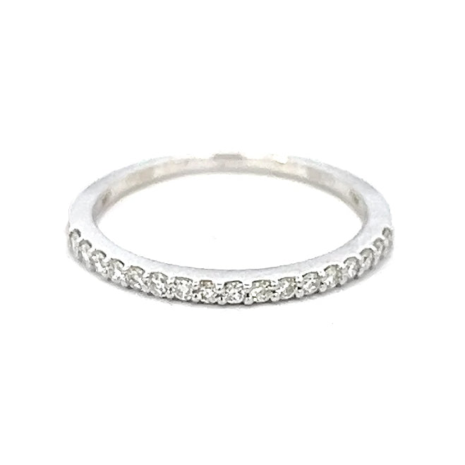 .21cttw Half Eternity Wedding Band | Diamond Half Eternity Band | Half Eternity Diamond Ring | 14k White Gold