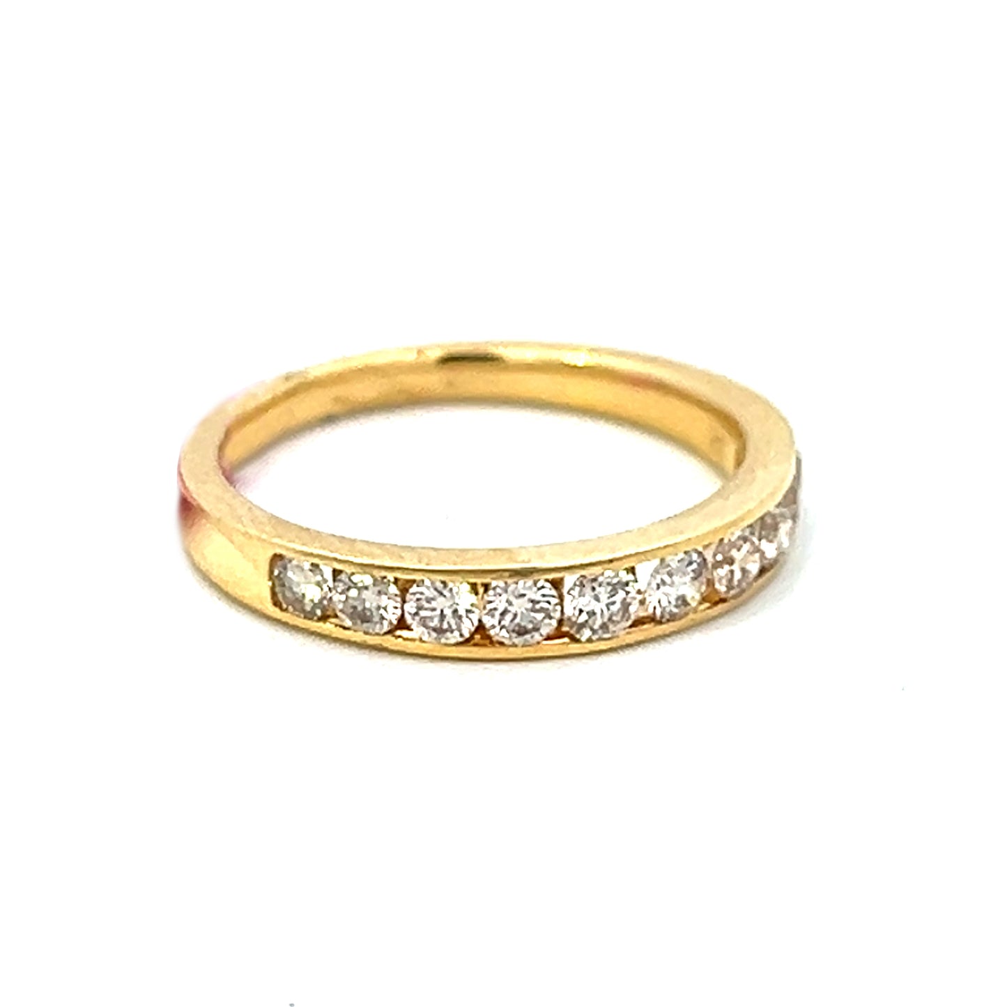 .56cttw Half Eternity Wedding Band | Half Eternity Diamond Ring | Diamond Half Eternity Band | 14k Yellow Gold