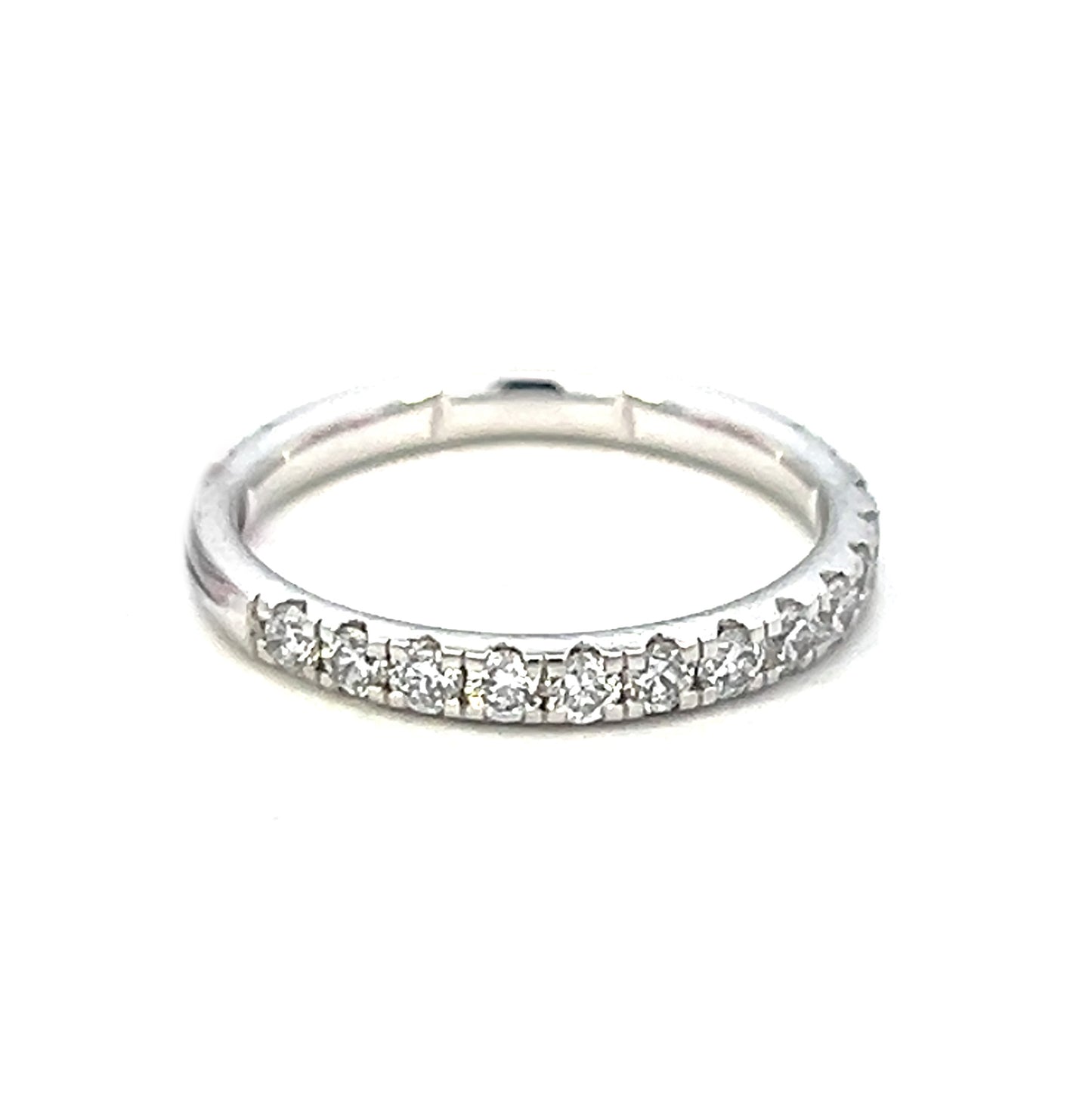 .64cttw Half Eternity Wedding Band | Diamond Stack Ring | 14k White Gold.64cttw Half Eternity Wedding Band | Diamond Stack Ring | 14k White Gold