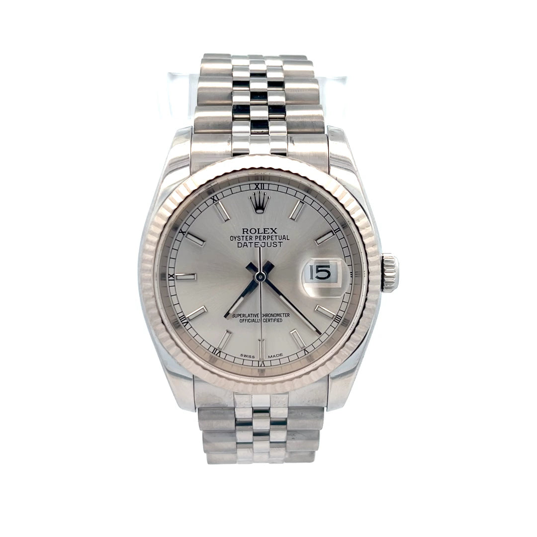 Rolex 116234 | Rolex DateJust 36 | Silver Stick Dial 36mm 1974