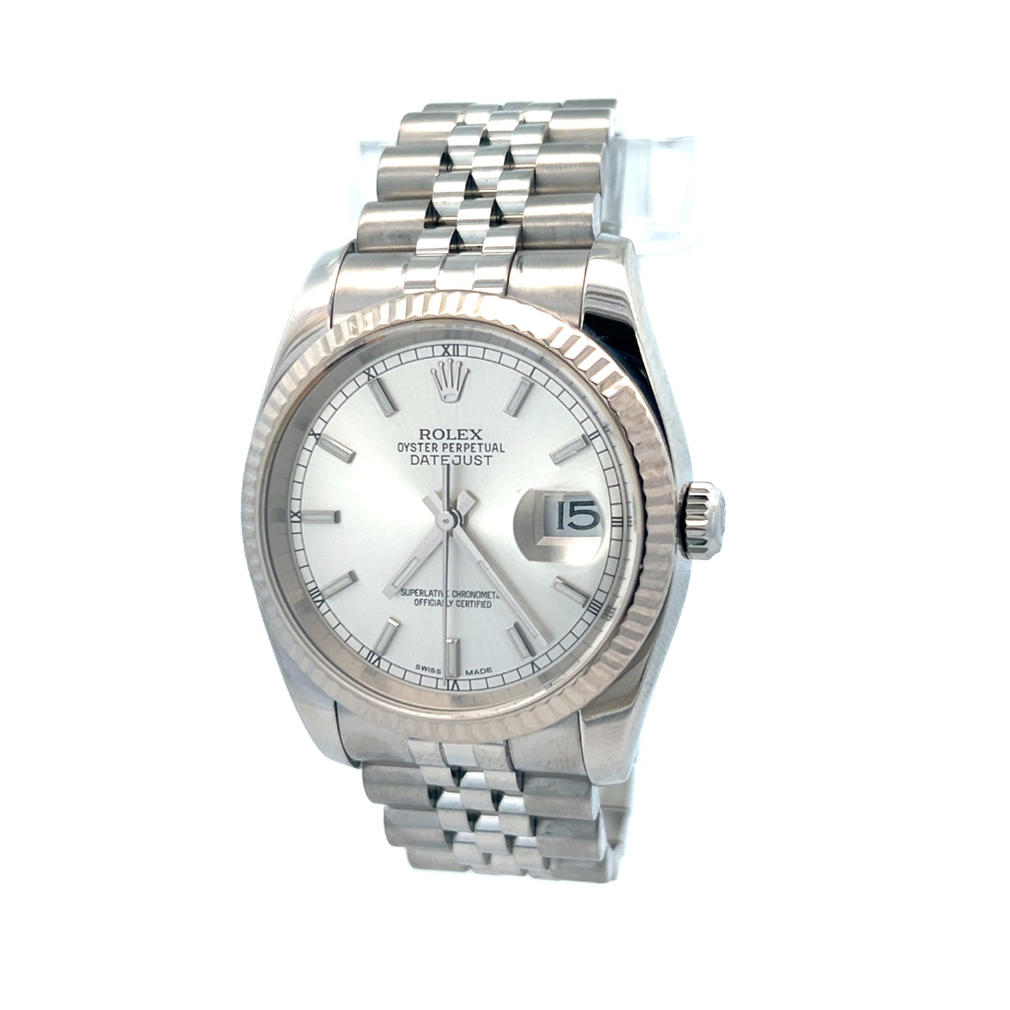 Rolex 116234 | Rolex DateJust 36 | Silver Stick Dial 36mm 1974