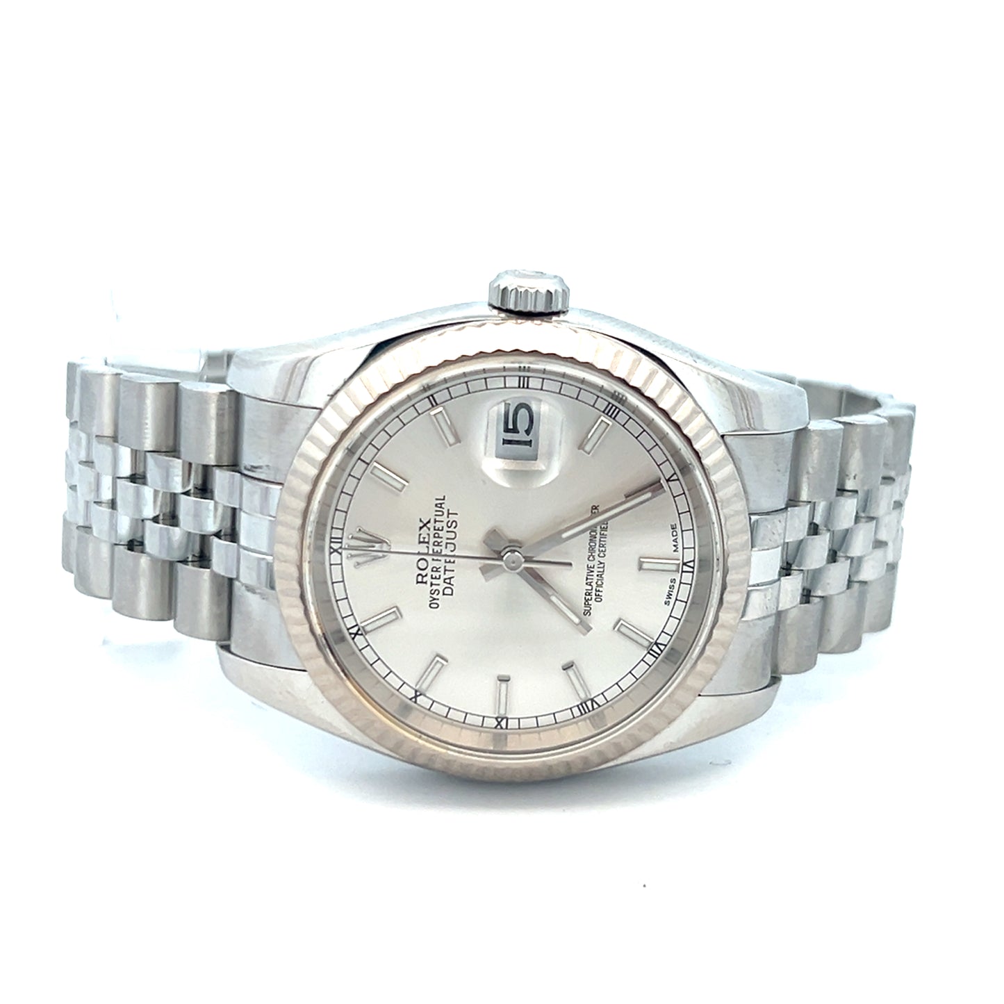 Rolex 116234 | Rolex DateJust 36 | Silver Stick Dial 36mm 1974