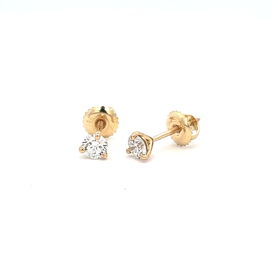 0.50ct total weight diamond stud earrings
