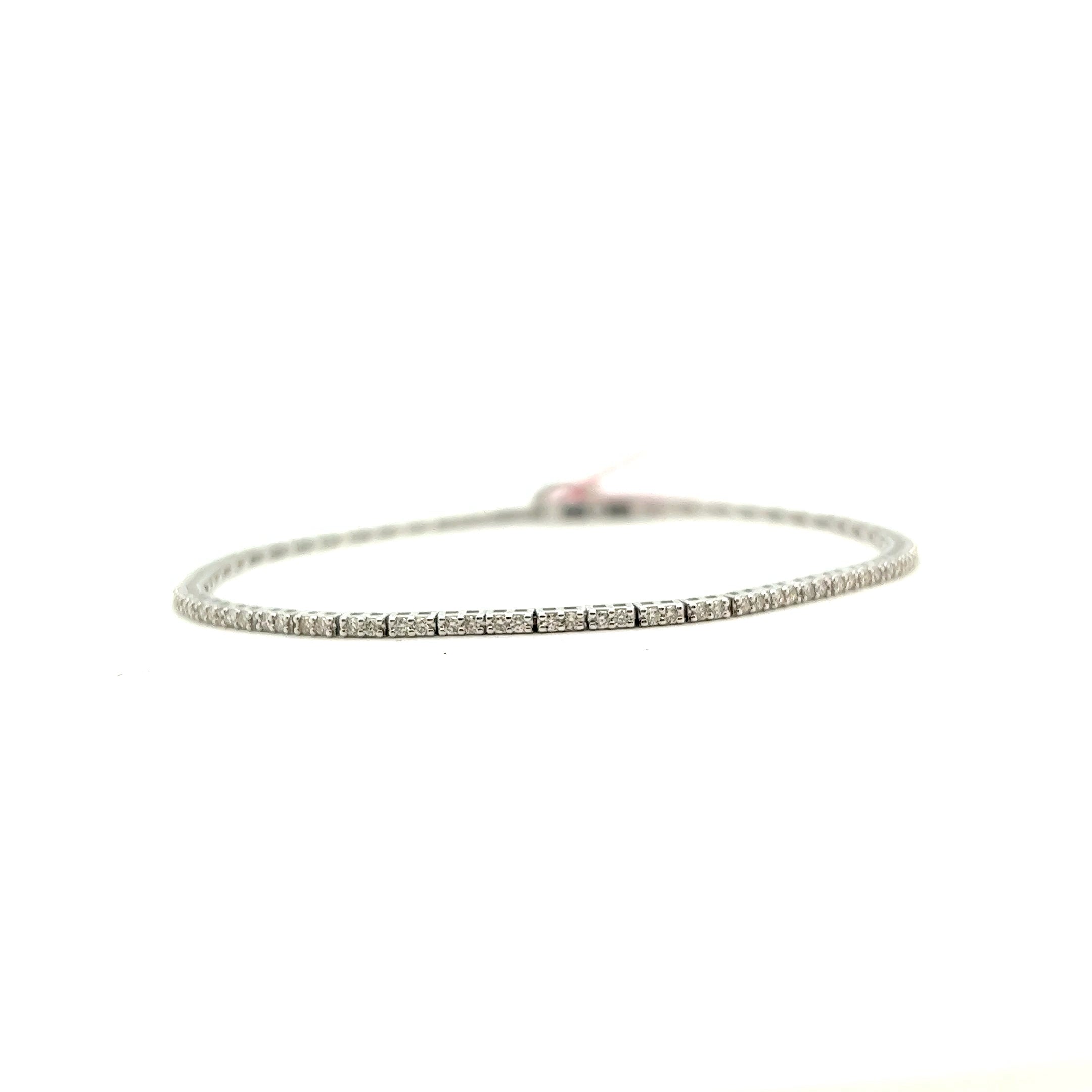 Dainty diamond tennis fashion bracelet