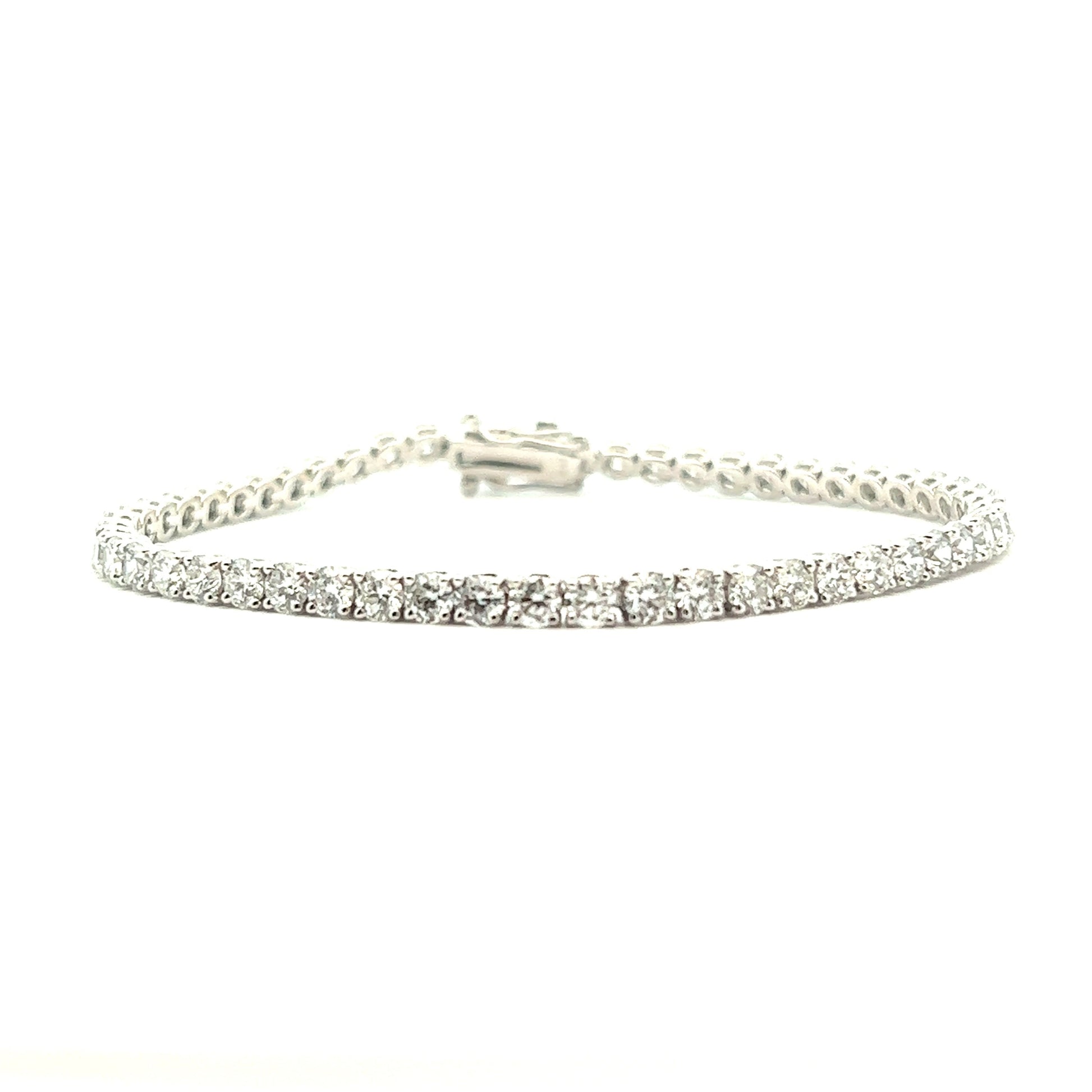 7 Carat Tennis Bracelet | 14k White Gold