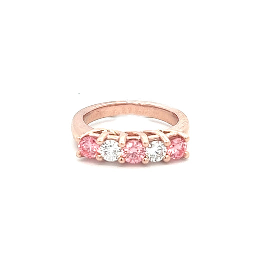 1.25cttw Pink Diamond Ring | 14k Rose Gold
