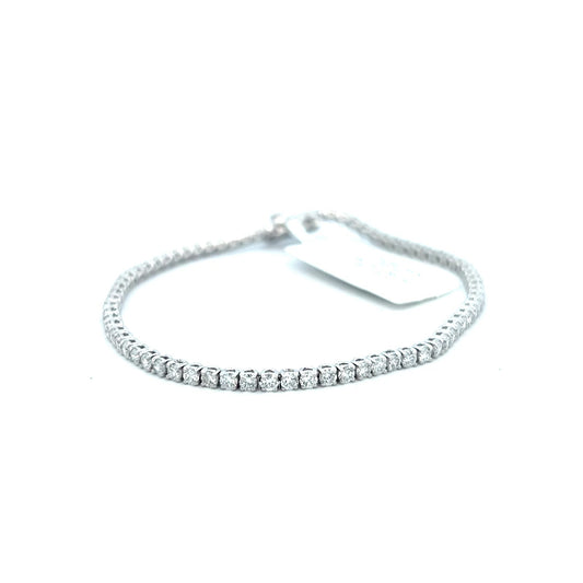 3 Carat Diamond Tennis Bracelet | Lab Diamond Bracelet | 14k White Gold
