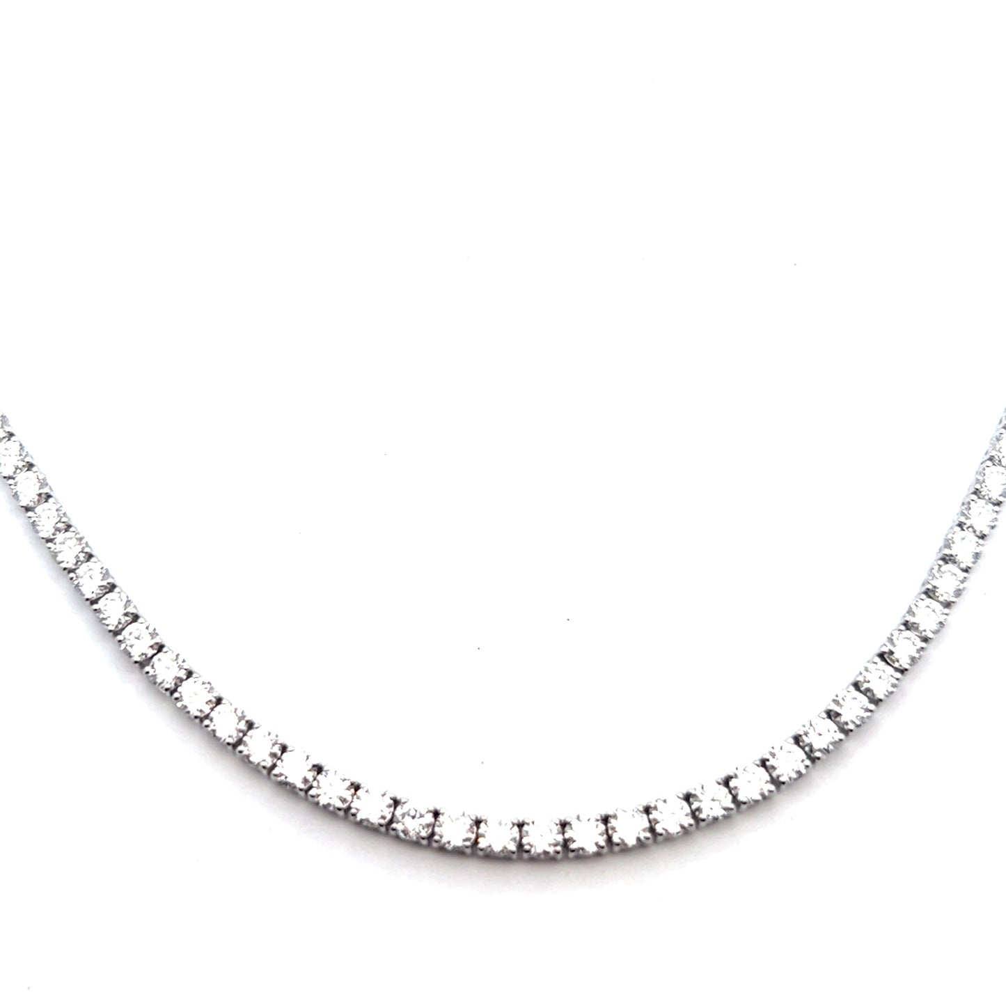 15 Carat Diamond Necklace  | Lab-Created Diamonds | 14K White Gold