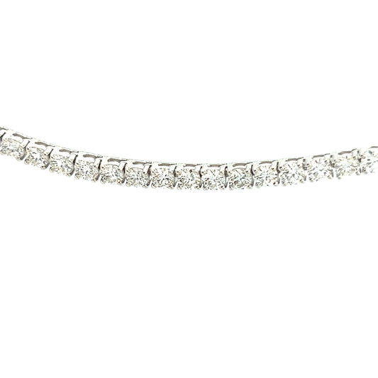 12 Carat Diamond Tennis Necklace | Lab-Created Diamonds | 14K White Gold