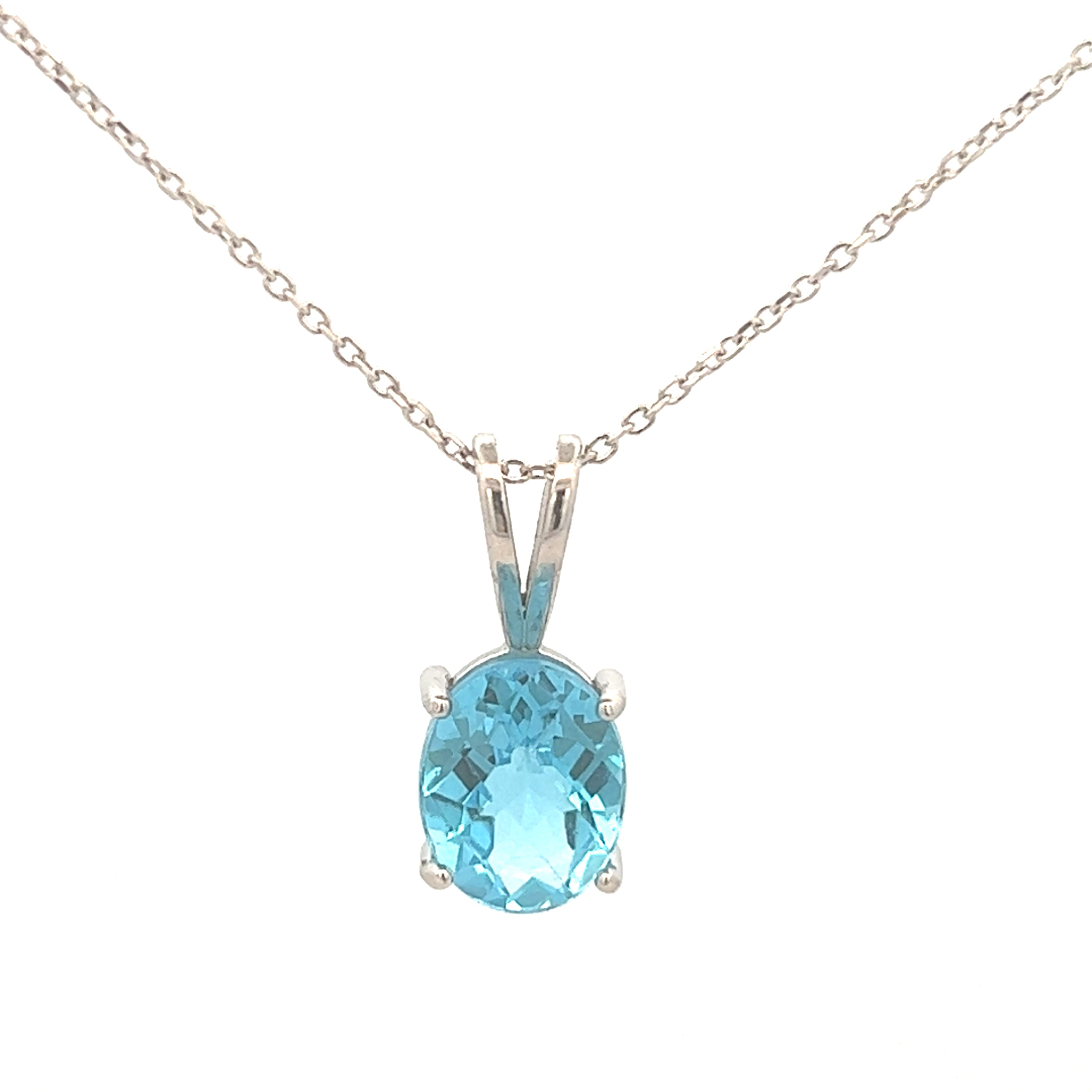 Goshwara London Blue Topaz Emerald Cut East West Pendant Necklace –  Bailey's Fine Jewelry