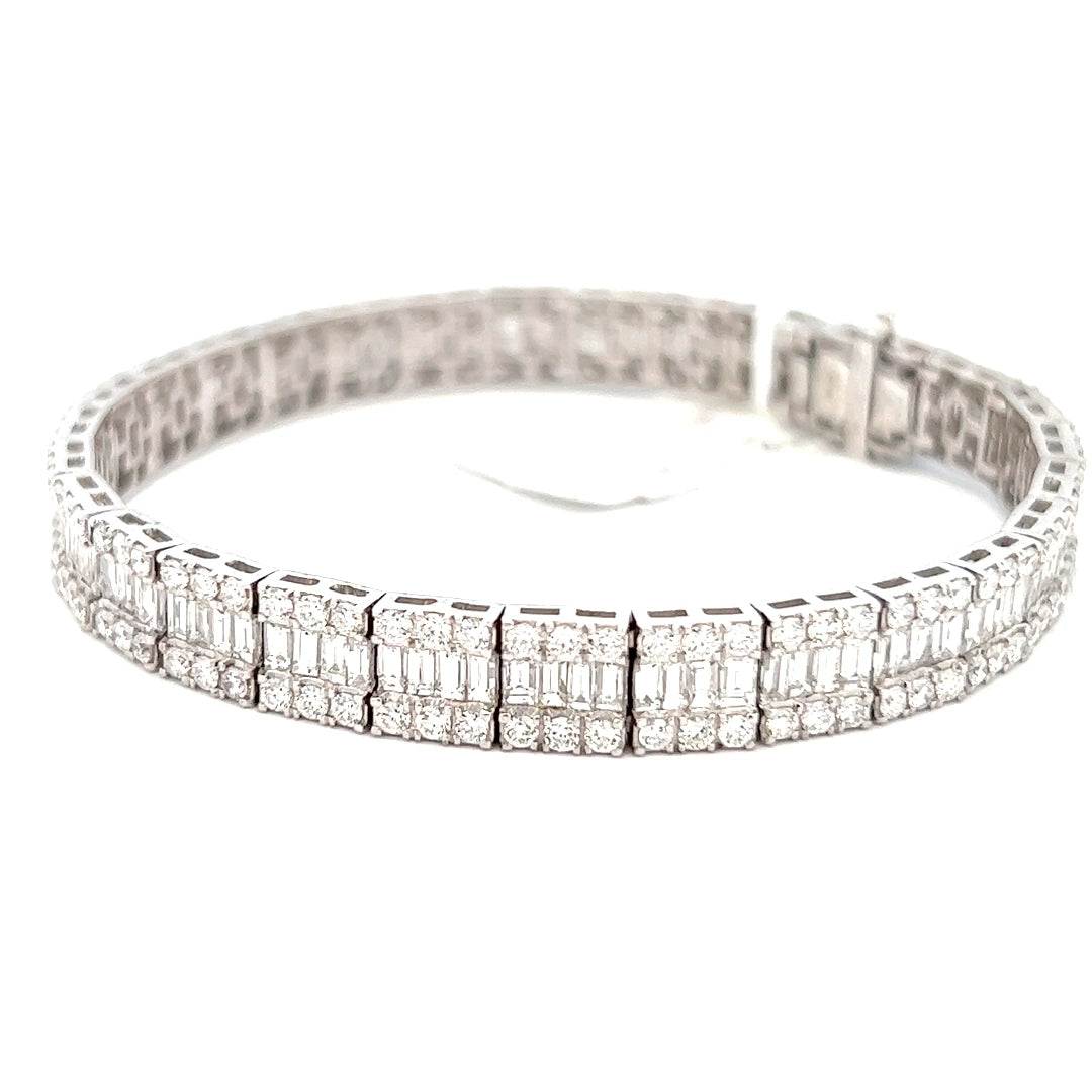 Elevate Your Elegance with an 8.6cttw White Gold Diamond Tennis Bracelet –  Klein's Jewelry
