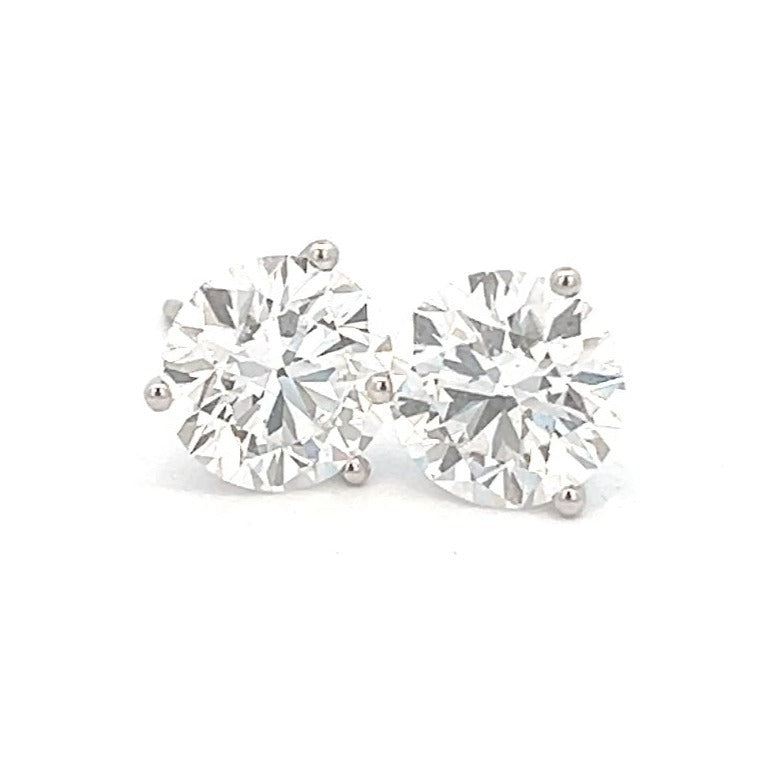 5 Carat Diamond Earrings | 14k White Gold