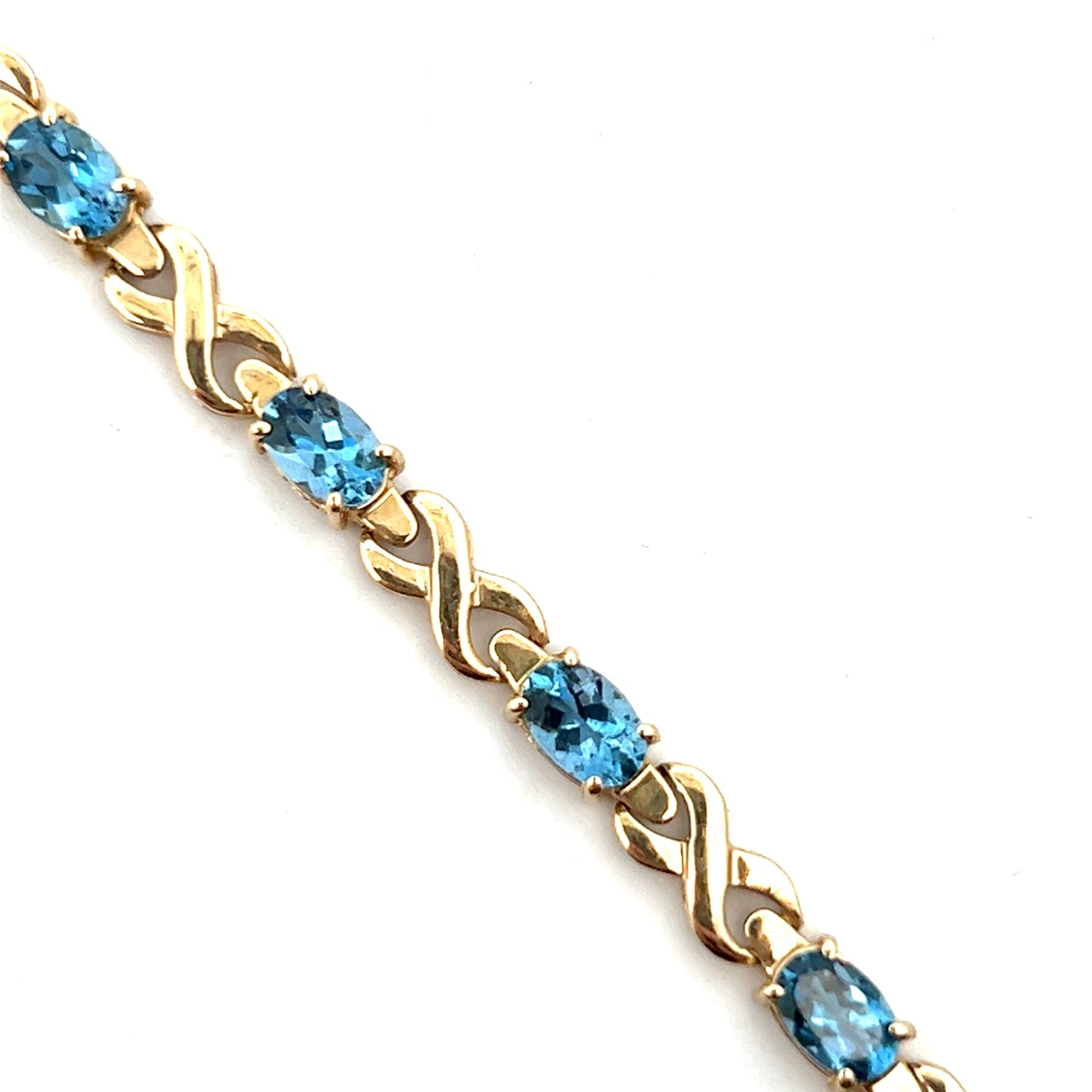 5.5cttw Aquamarine Bracelet | Aquamarine Birthstone Bracelet