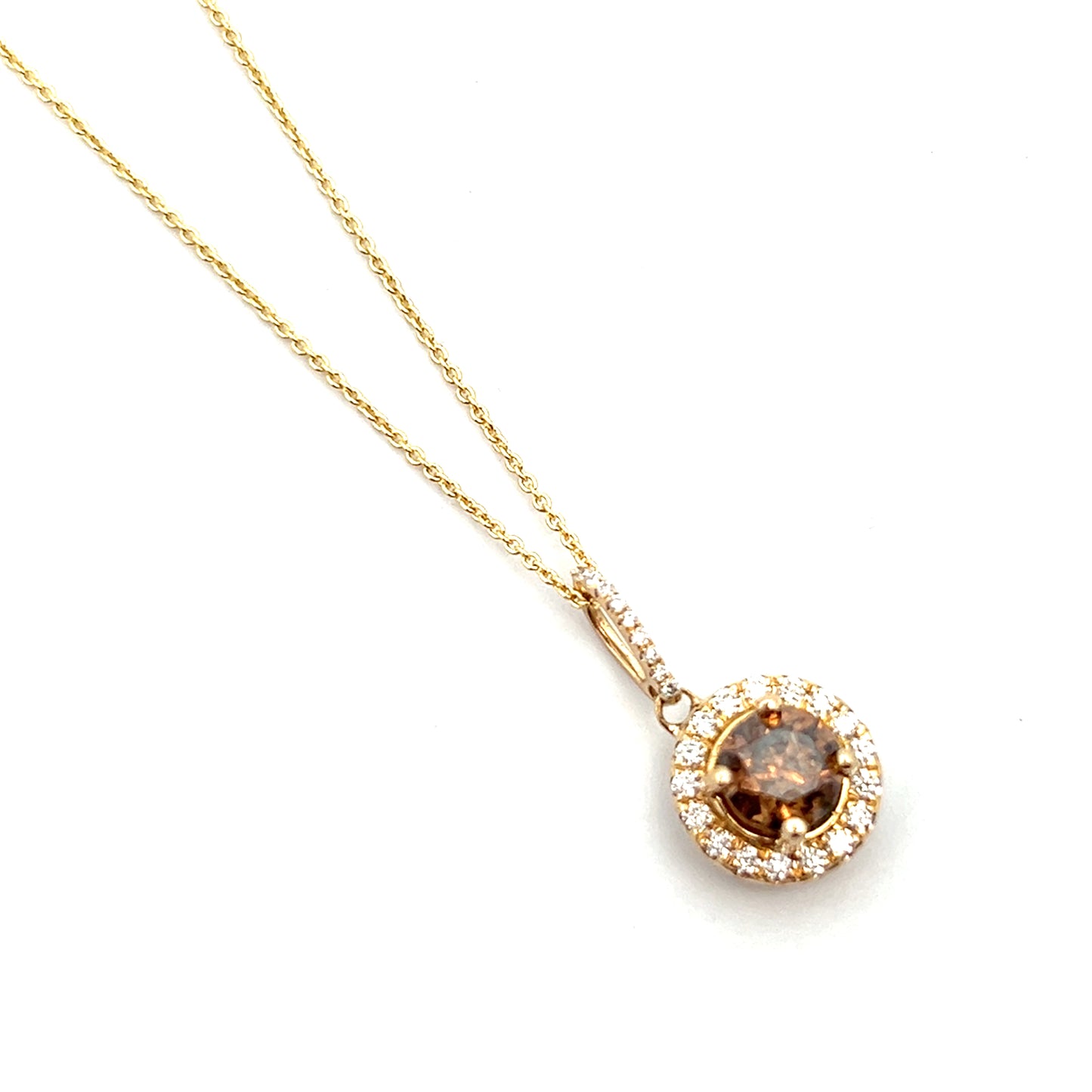 1.14cttw Levian Chocolate Diamond Pendant Necklace | Kleins Jewelry