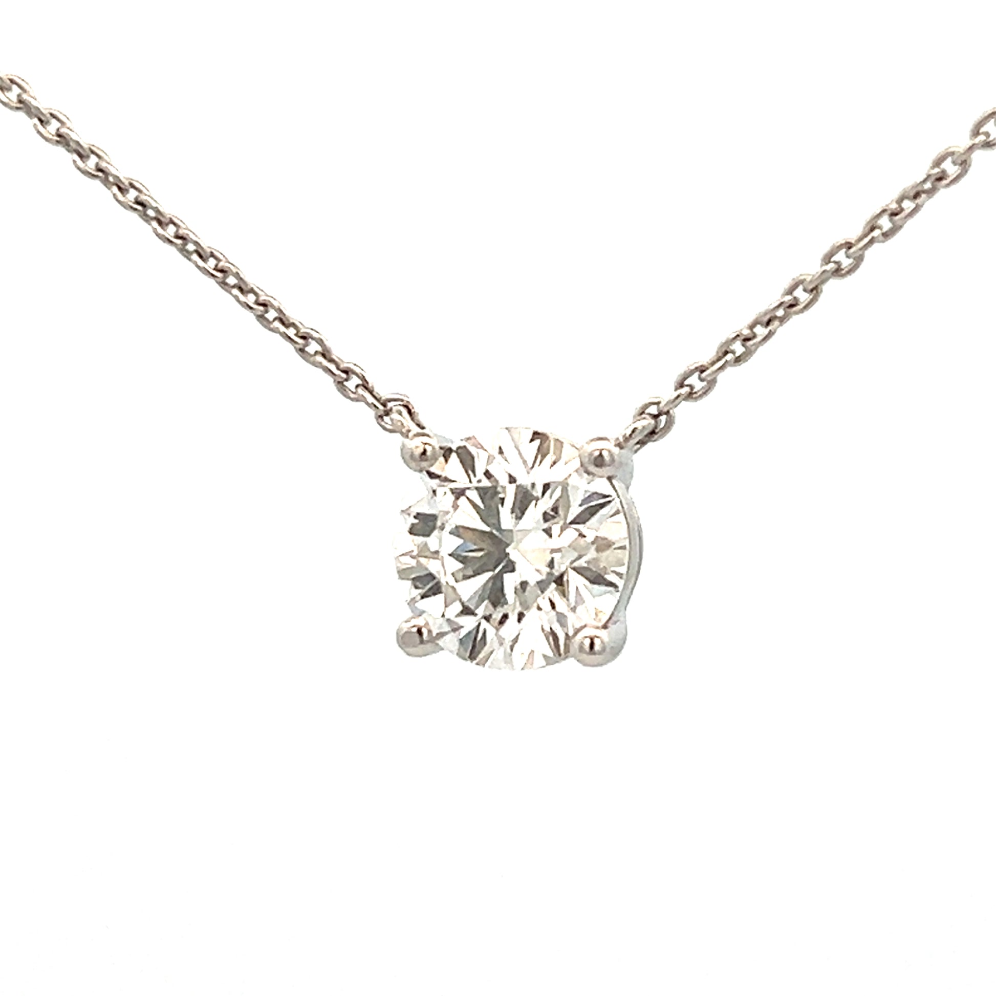 2.07ct Floating Diamond Necklace | Solitaire Diamond Necklace | Single Diamond Necklace