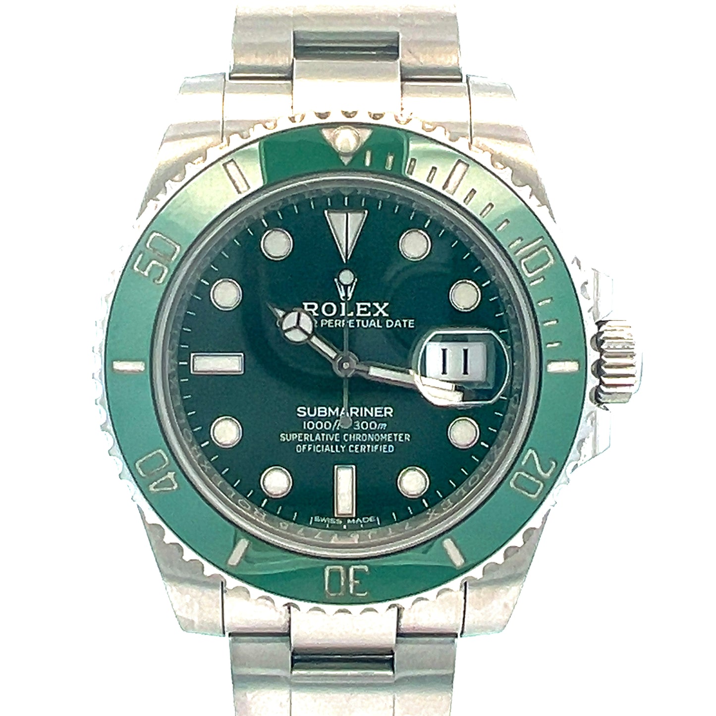 40mm Rolex Hulk | 116610lv | 2017 Rolex Submariner Green