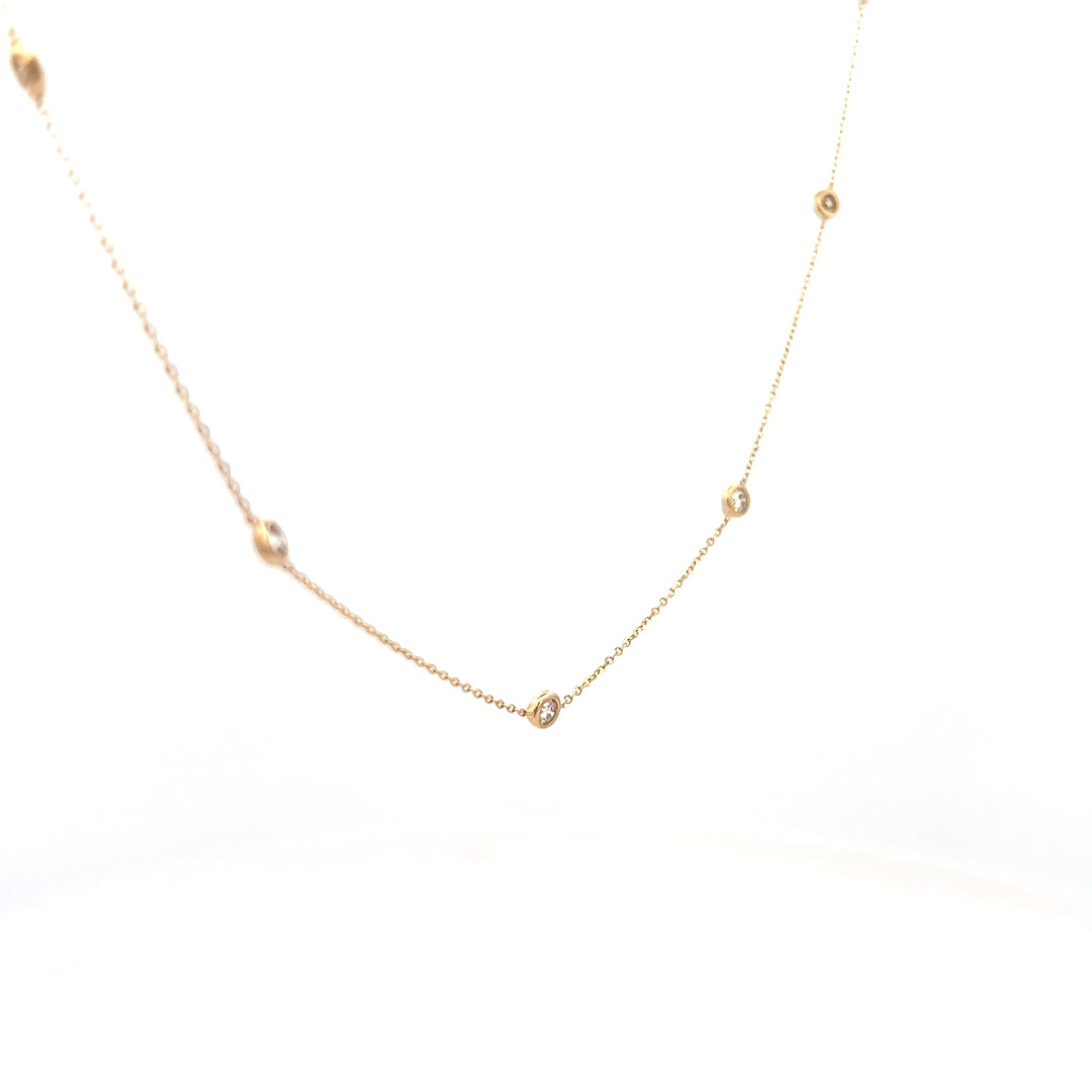 1.06cttw Diamonds By The Yard Necklace | Diamond Yard Necklace