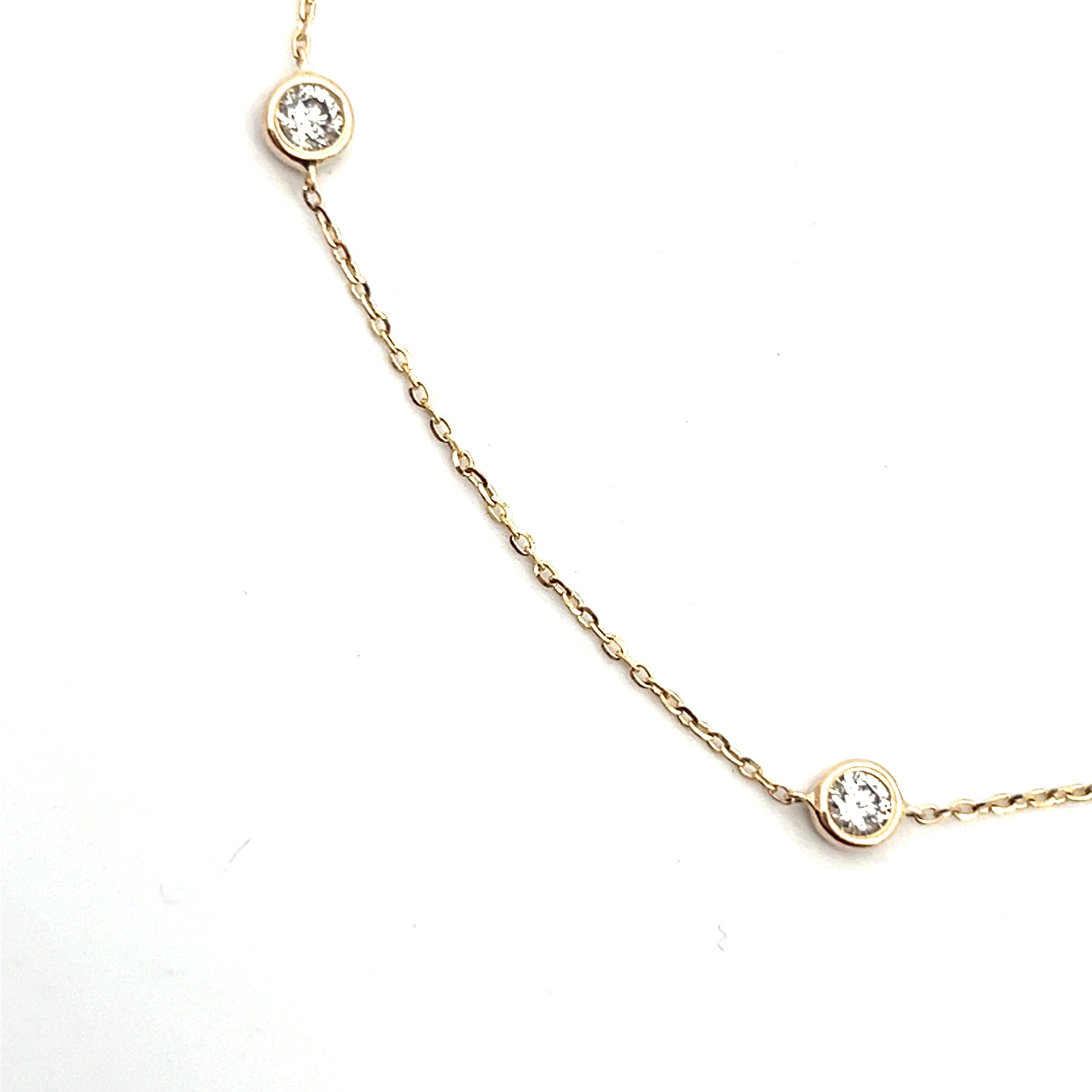 1.06cttw Diamonds By The Yard Necklace close up | Diamond Yard Necklace