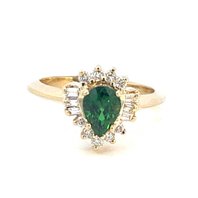 2.84cttw Tsavorite Engagement Ring | Tsavorite Garnet | Green Garnet Ring