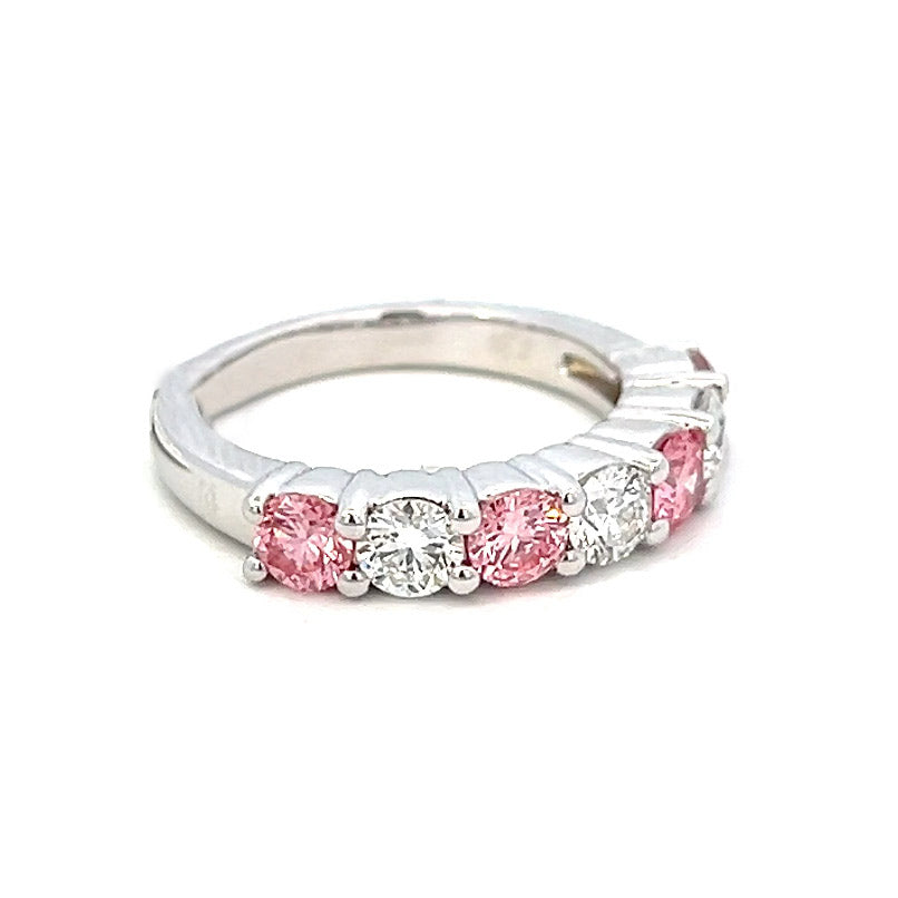 1.75cttw Lab Grown Pink Diamond Ring | Pink Diamond Ring | Pink Diamonds Rings