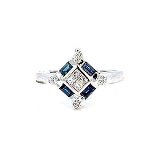 .62cttw Sapphire Ring | Sapphire and Diamond Ring