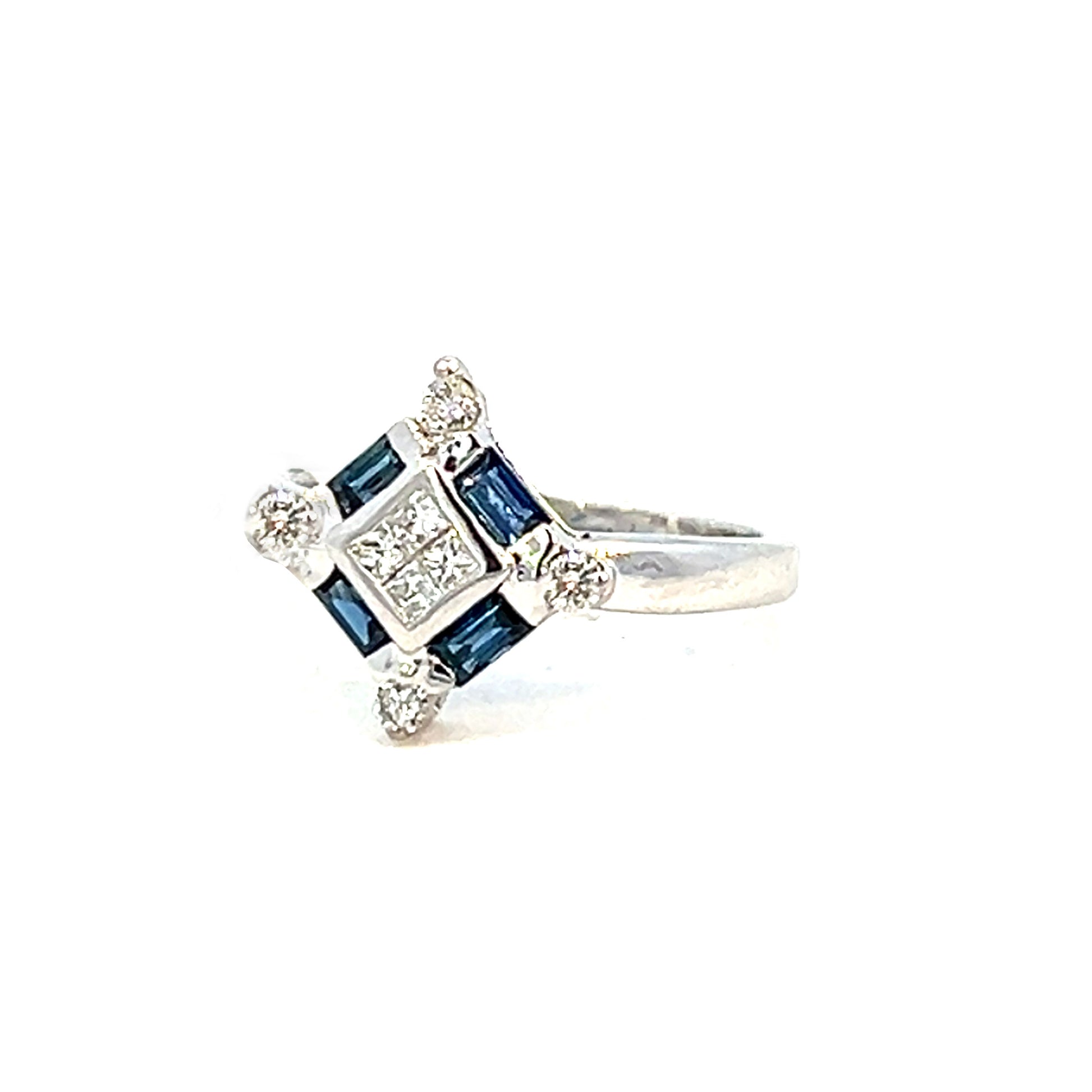 .62cttw Sapphire Ring | Sapphire and Diamond Ring