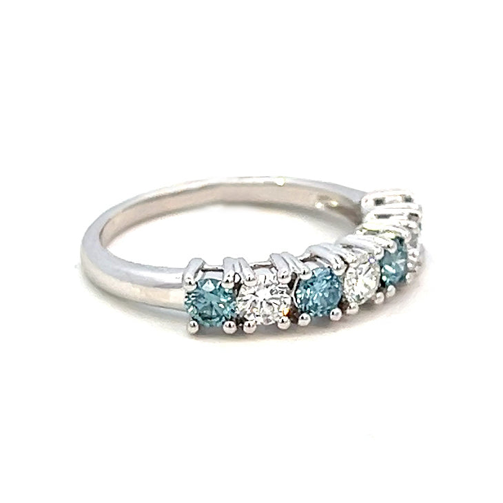 1.00 Blue Diamond Ring | 14k White Gold | Kleins