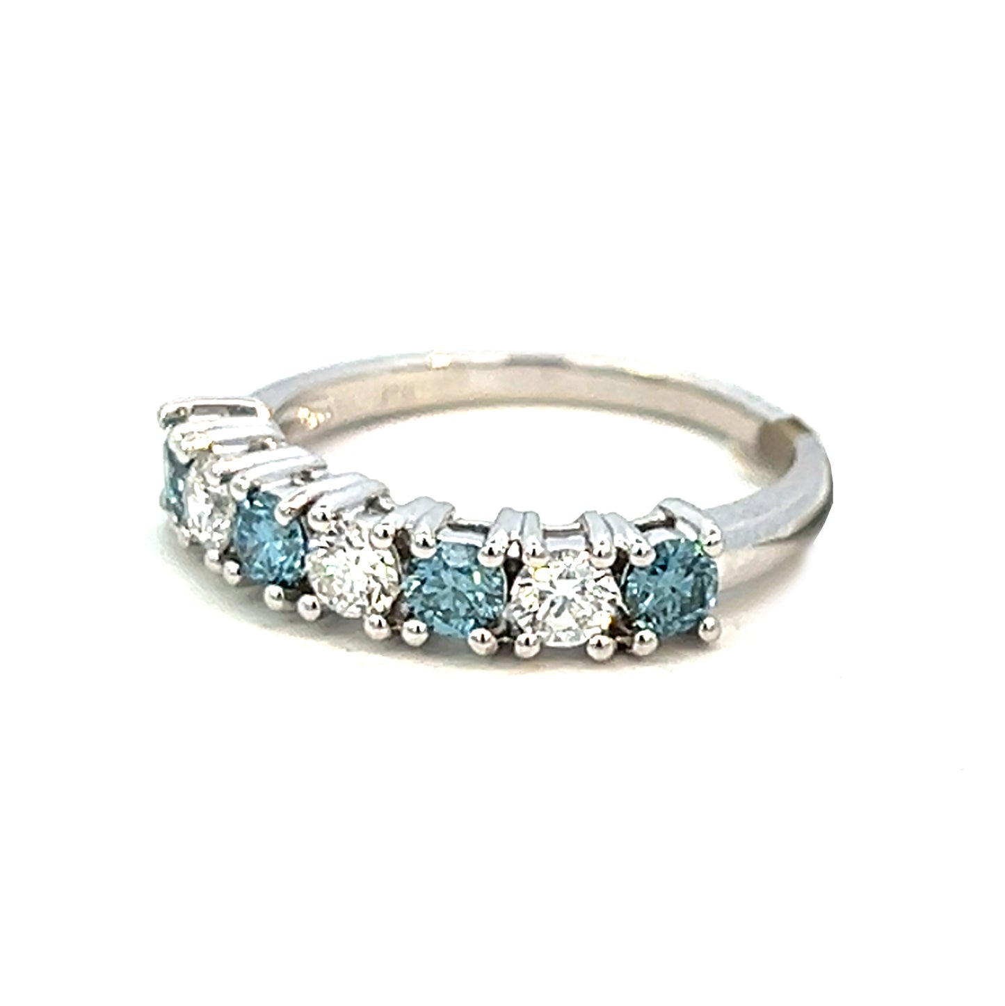 1.00 Blue Diamond Ring | 14k White Gold | Kleins