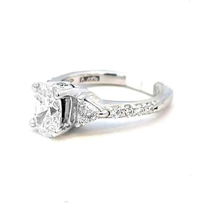 1.75cttw Oval Natural Diamond Engagement Ring | Diamond Oval | 18k