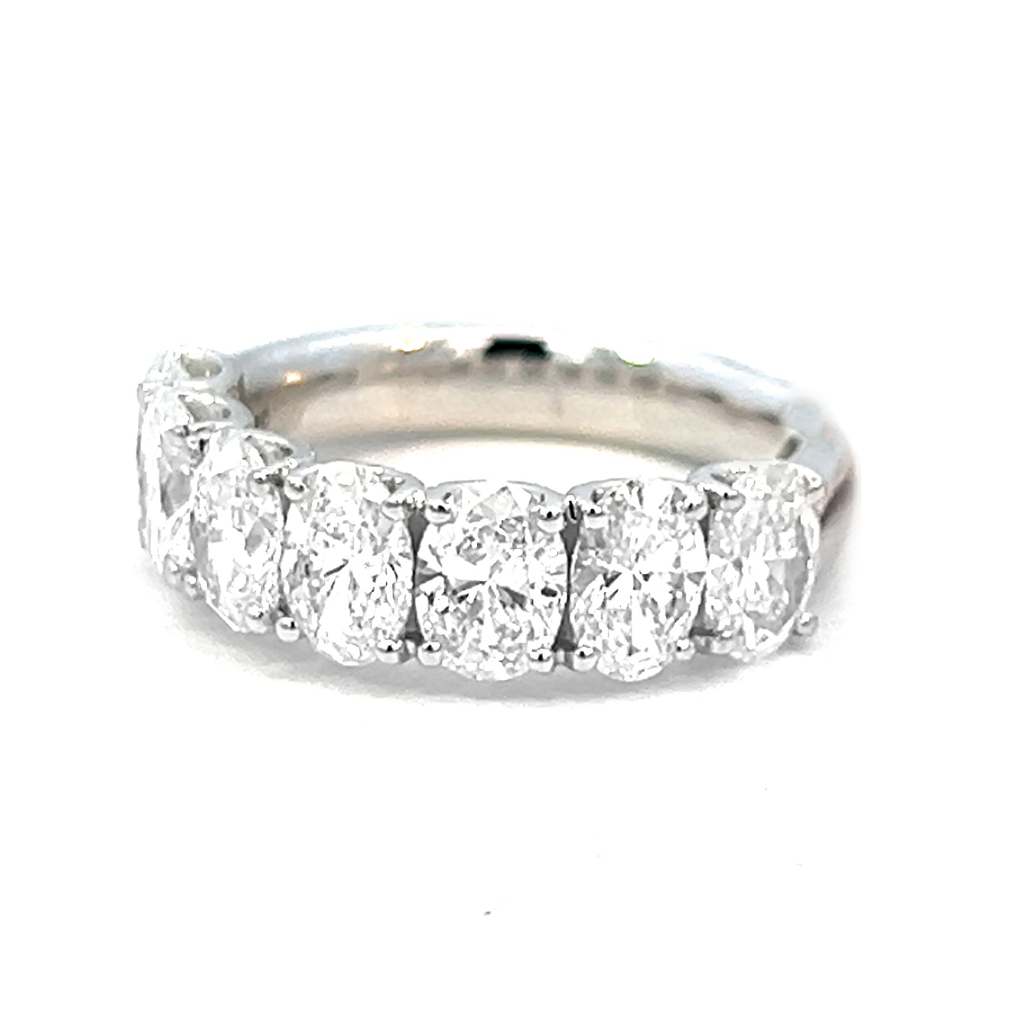 3.60cttw Oval Diamond Engagement Ring | Half Eternity Wedding Band