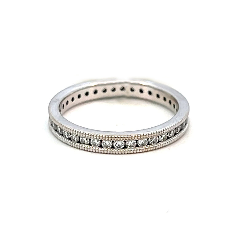 1.00cttw Diamond Wedding Band | 14k White Gold | Natural Diamond Eternity Band | Stacking Ring