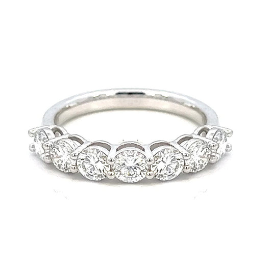 1.80cttw Round Diamond Engagement Ring | Half Eternity Wedding Band