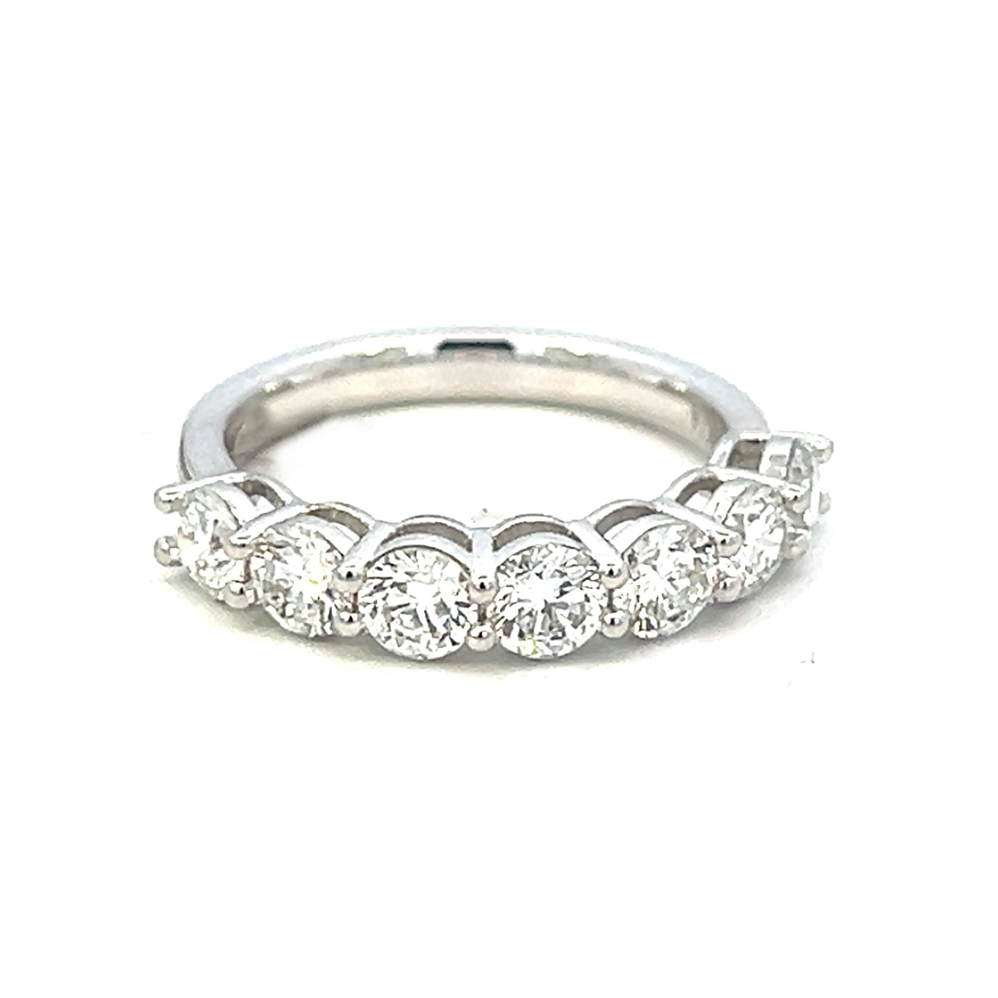 1.80cttw Round Diamond Engagement Ring | Half Eternity Wedding Band
